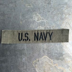 U.S. NAVY embroidered tape patch - vintage
